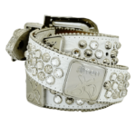 Curb Chain square b Silver White