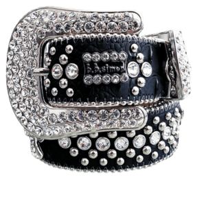 Adabelle Western 2 – Black & Clear BB Simon Belt