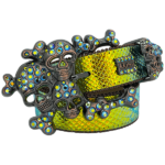 Iridescent Gold Python Skull pile