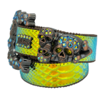 Iridescent Gold Python Skull pile