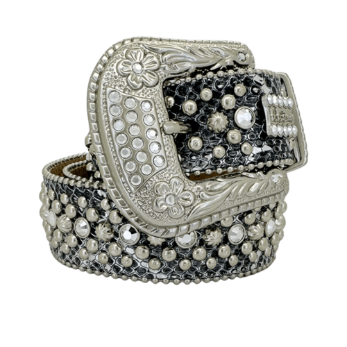 Trojan-Coiled Serpent/ Black B.D. By B.B. Simon Belt