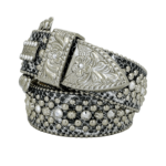 Trojan-Coiled Serpent/ Black B.D. By B.B. Simon Belt