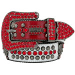 BB Simon Crimson Skulls Fusion Red Belt