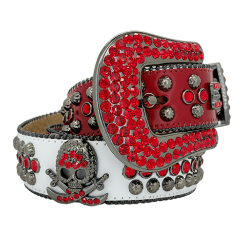 BB Simon Crimson Skulls Fusion Red Belt