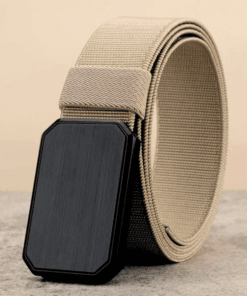 brown MagLatch Belt with black buckle