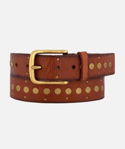 Faye Studded Vintage Leather Belt