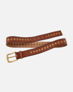 Faye Studded Vintage Leather Belt