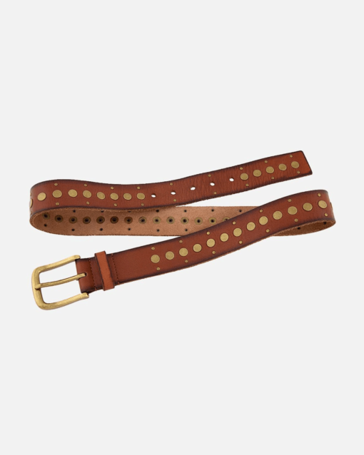 Faye Studded Vintage Leather Belt