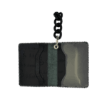 BB Simon Belt Providing you a purse embed a logo stamp of BB Simon on a Black color Wallet with a Black color of chain