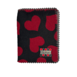 BB Simon Belt Providing you a purse embed a logo stamp of BB Simon pony hair red pattern on a black color Wallet with a silver color of chain