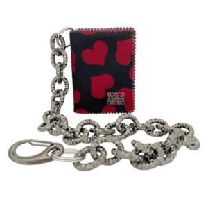 Chain Wallet-Pony Hair Red Heart By Simon's