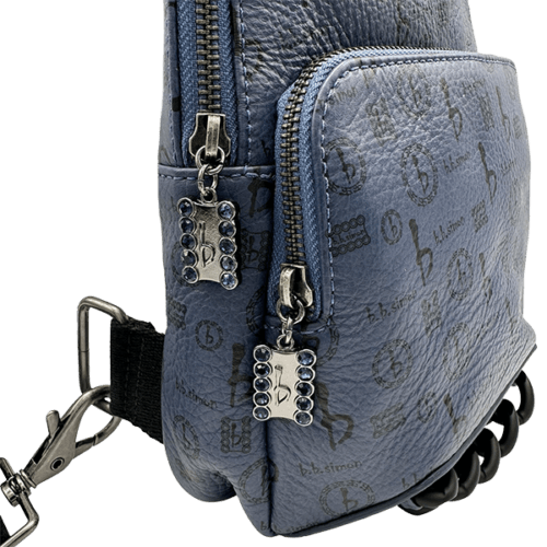 BB Pattern Sling Bag – Navy