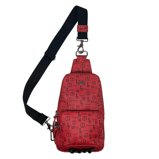 BB Pattern Sling Bag – Red
