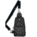 BB Pattern Sling Bag – Black