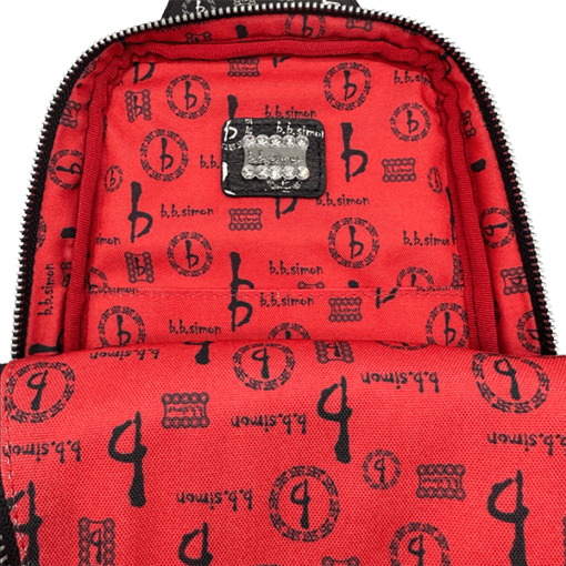BB Pattern Sling Bag – Black