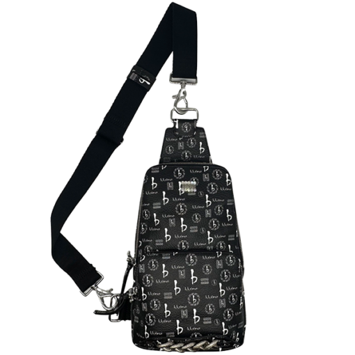 BB Pattern Sling Bag – Black