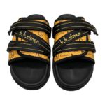 BB Pattern Strapped Slides – Butterscotch