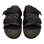 BB Pattern Strapped Slides – Brown