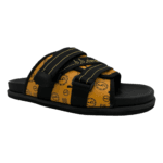 BB Pattern Strapped Slides – Butterscotch