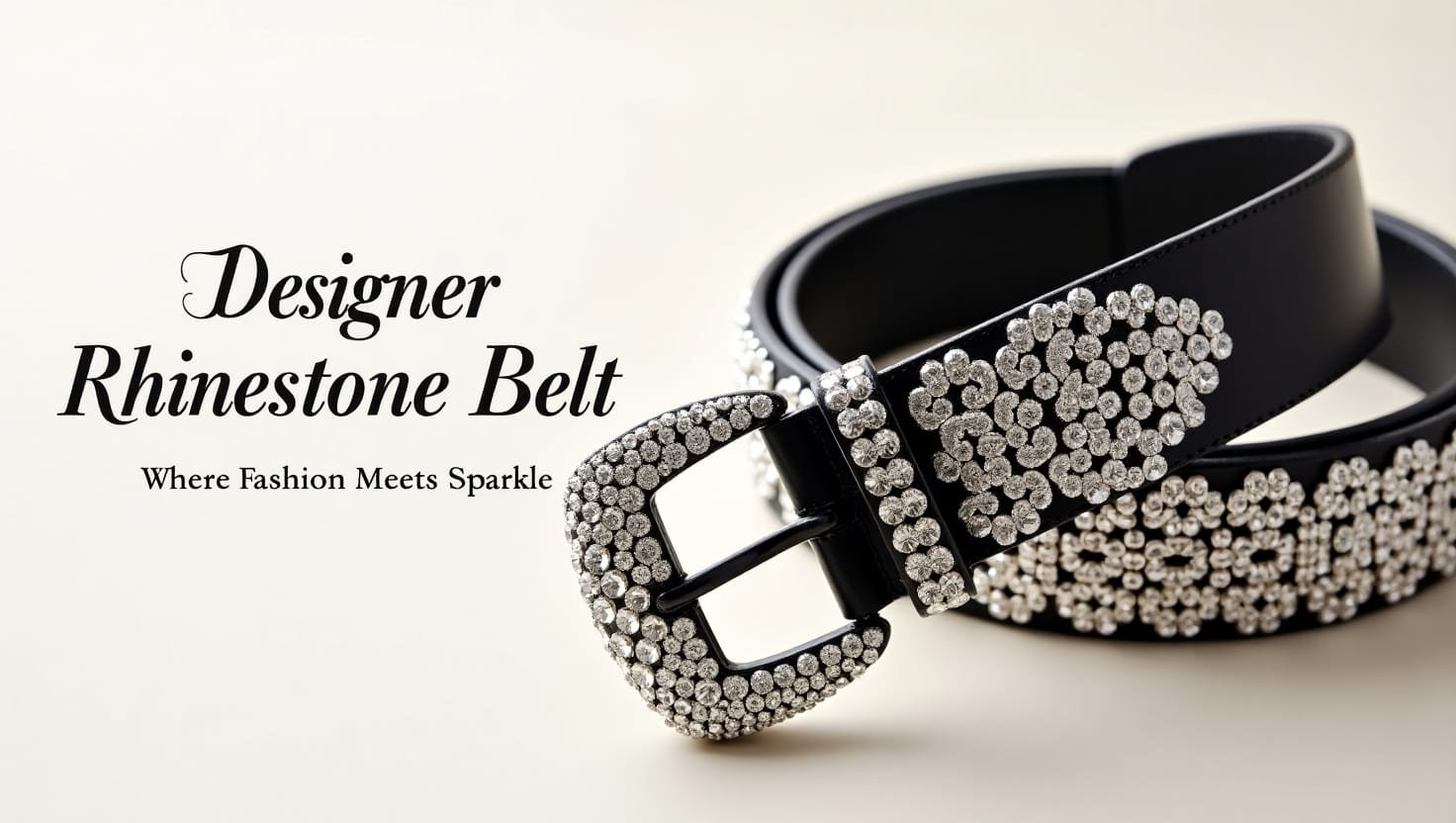 A Designer Rhinestone Belt.