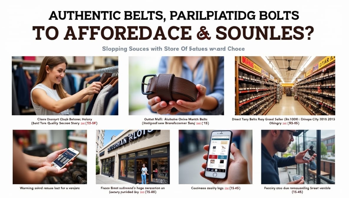Where to Find Belts for Cheap (Without Fakes)​