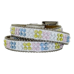 BB Simon Alegra-Multi Colored Pearl / White Belt