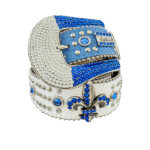 Fleur Blue – White Sapphire BB Simon