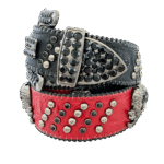 BB Simon Bloody Skulls Jet Black Belt