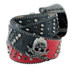 BB Simon Bloody Skulls Jet Black Belt