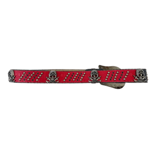 BB Simon Bloody Skulls Jet Black Belt