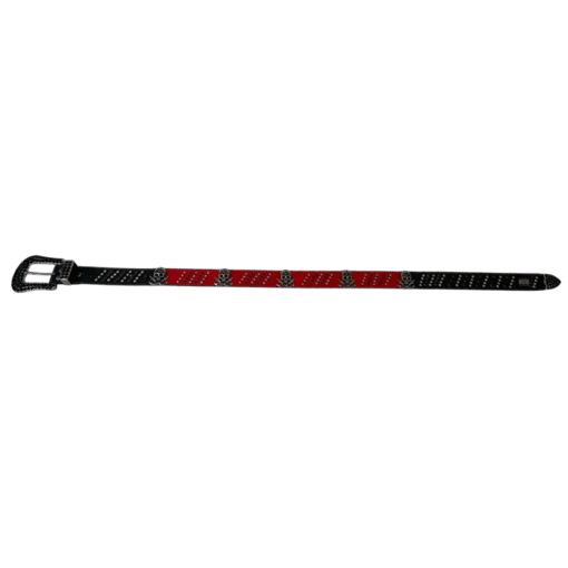 BB Simon Bloody Skulls Jet Black Belt