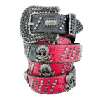 BB Simon Bloody Skulls Jet Black Belt
