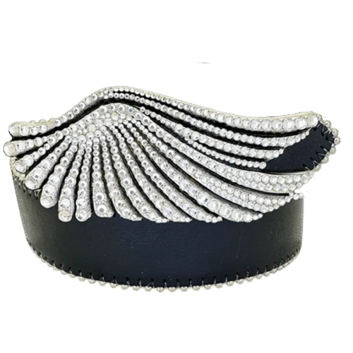 Silver Wing Black / Clear Belt