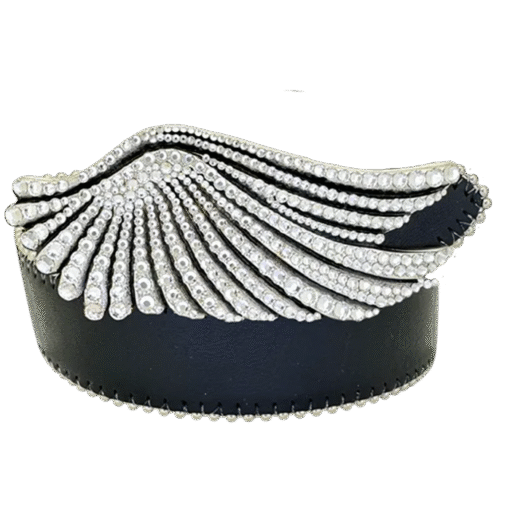 Silver Wing Black / Clear Belt