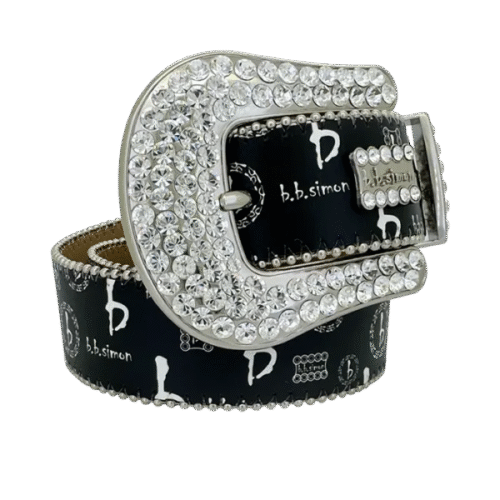 Classic BB Pattern Black/Clear - BB Simon Belt